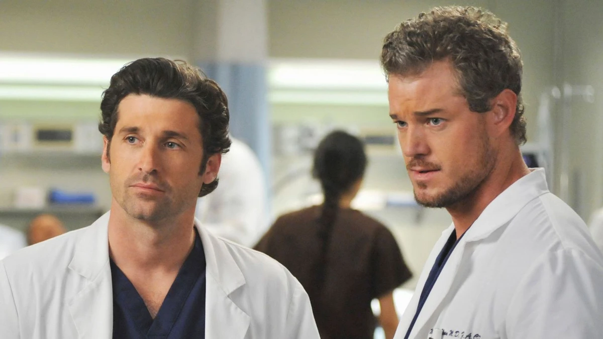 Eric Dane e Patrick Dempsey em Grey's Anatomy por divulgação