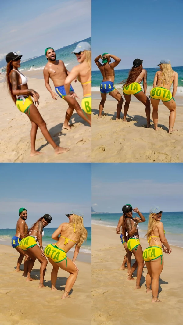 Virginia Fonseca curte dia de praia com os filhos e amigos no Rio de Janeiro por Reprodução/Instagram