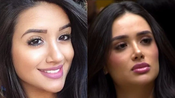 Antes e depois de Jordana do BBB 26 por Reprodução/Redes Sociais 