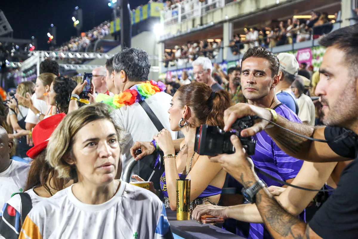 Ana Clara e Felipe Aranda no Desfile das Campeãs na Sapucaí por Dilson Silva/AgNews