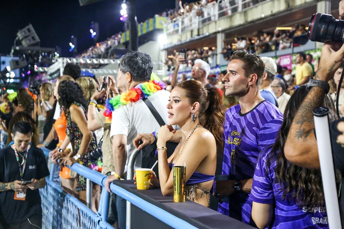 Ana Clara e Felipe Aranda no Desfile das Campeãs na Sapucaí por Dilson Silva/AgNews