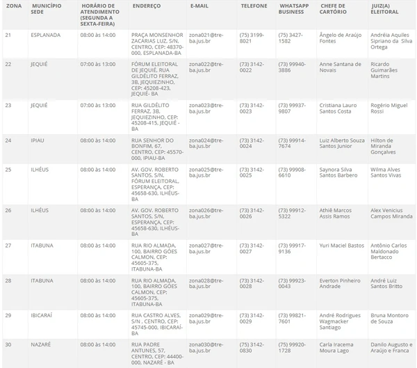 Atendimento do TRE-BA no interior por Reprodução