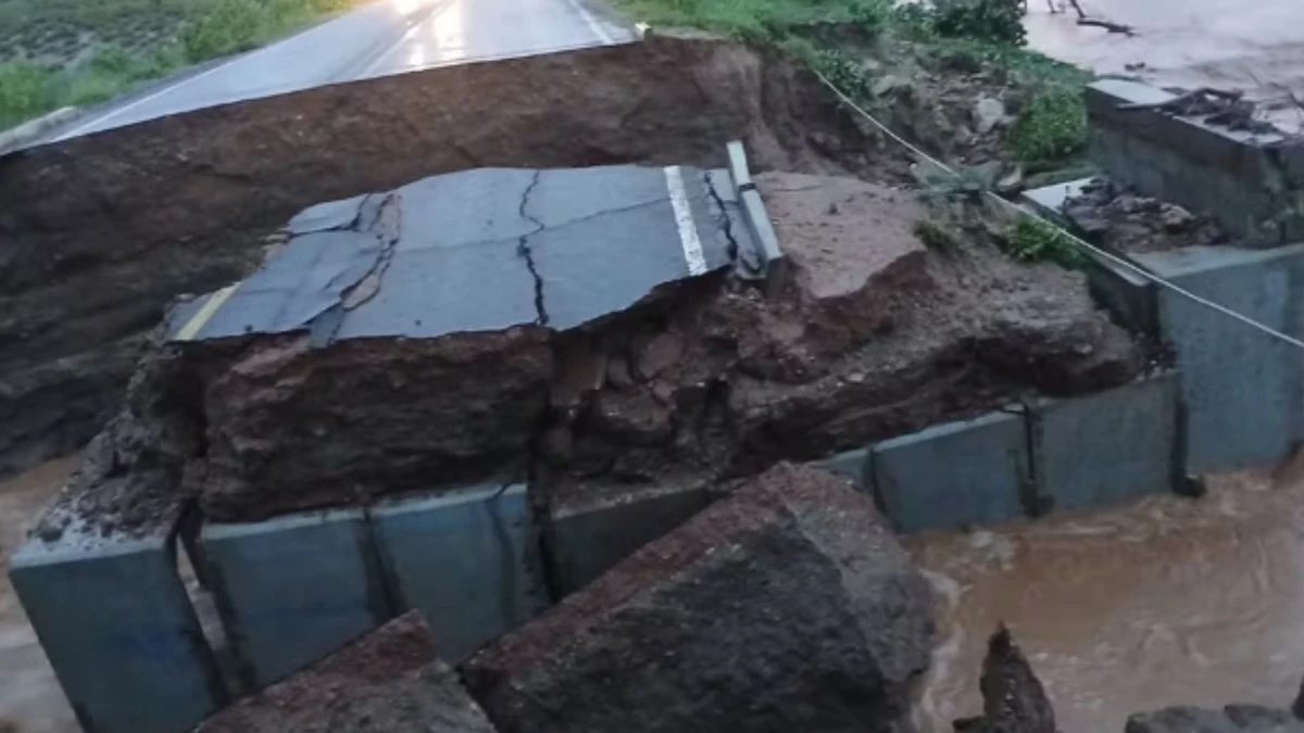 Trecho está parcialmente interditado após fortes chuvas