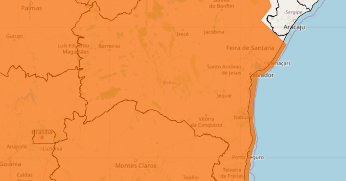 Imagem - Inmet emite alerta de chuvas intensas para Salvador e mais de 400 cidades baianas