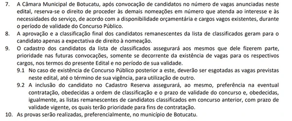 Câmara abre concurso com vagas imediatas e salários de até R$ 8,5 mil por Edital 