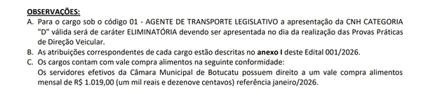 Câmara abre concurso com vagas imediatas e salários de até R$ 8,5 mil por Edital 