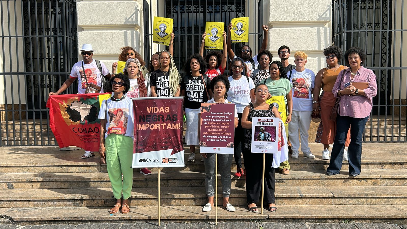 Caso Mãe Bernadete: Movimentos sociais protestam contra o adiamento do júri por Bruno Wendel/CORREIO