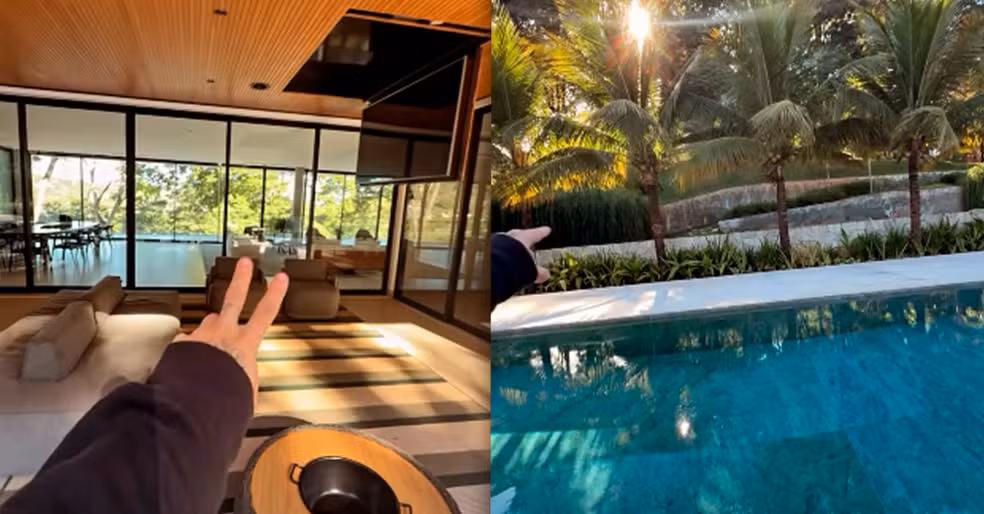 Mansão onde Zé Felipe morava por Reprodução