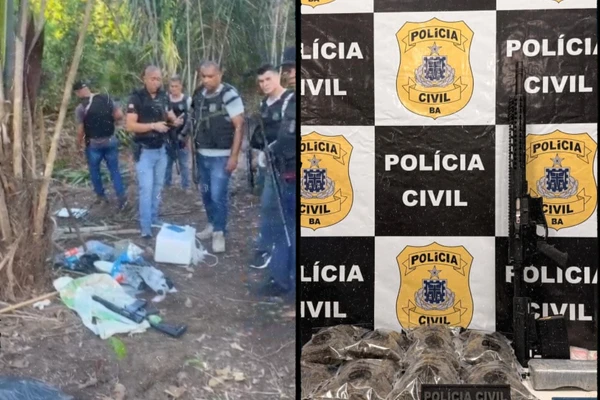 Polícia apreende arma de guerra e mais de 3,6kg de drogas em Salvador