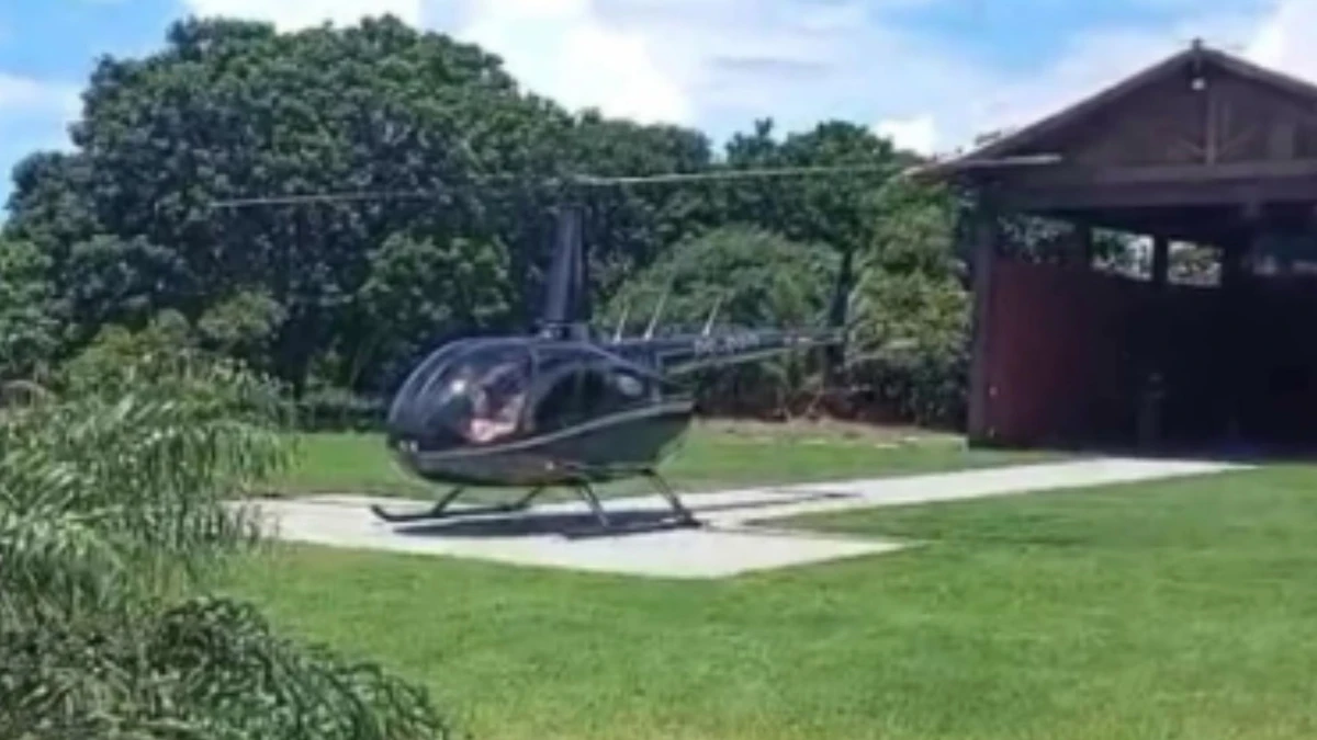 Vítimas foram socorridas de helicóptero 