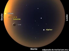 Imagem - Quatro planetas podem ser vistos a olho nu até sábado (28); veja os melhores locais e horários