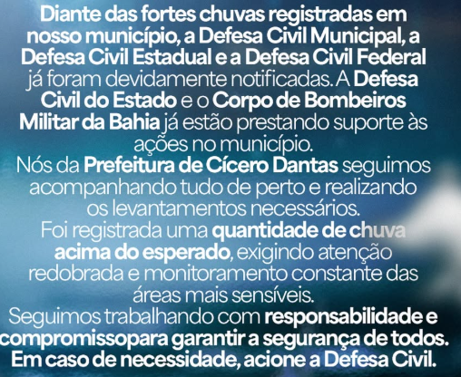 Chuva em Cícero Dantas por Reprodução