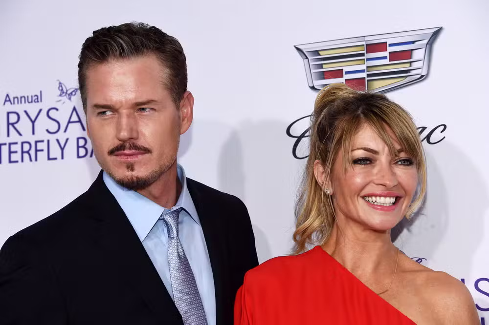 Eric Dane e Rebecca Gayheart em 2016 por Reprodução/Getty