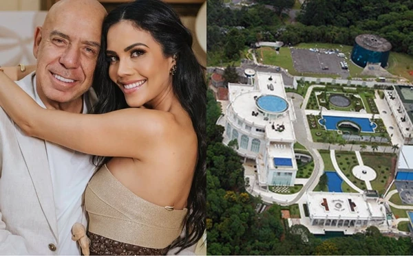 Mansão de Daniela Albuquerque impressiona com 18 mil m², heliponto e aquário de 8 metros