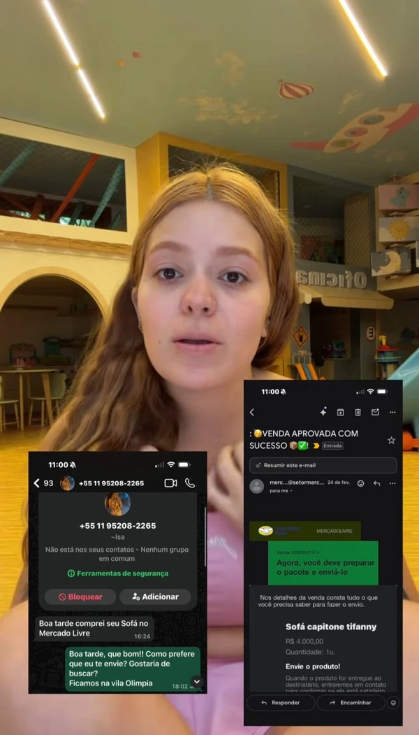 Viih Tube cai em golpe e faz alerta após perder R$ 6,8 mil por Reprodução/Redes Sociais 