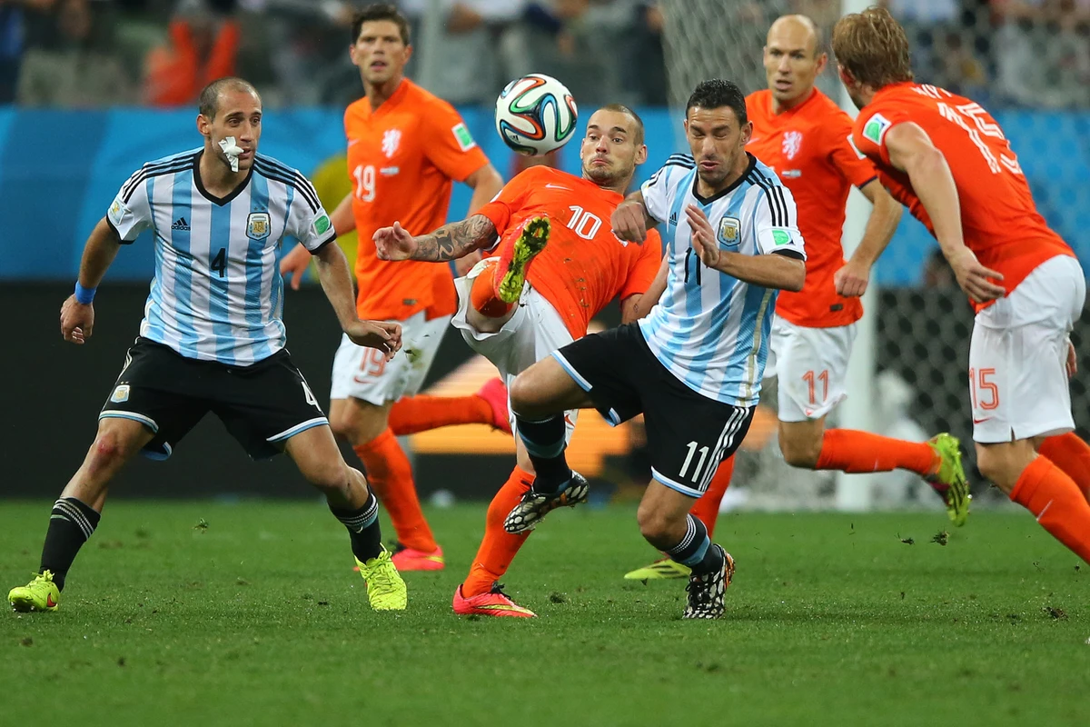 Wesley Sneijder pela Seleção Holandesa por Shutterstock