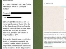Imagem - CPF cancelado? Entenda novo golpe que faz vítimas pensarem que têm Dívida Ativa da União