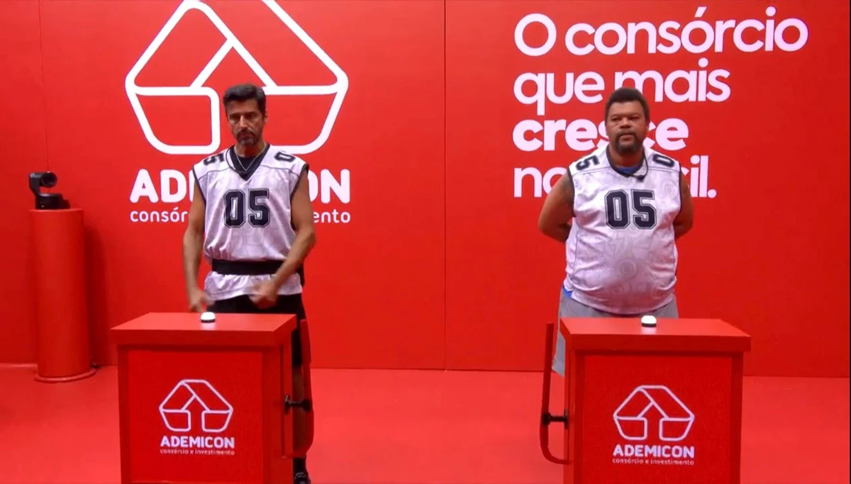 Alberto Cowboy contra Babu Santana por Reprodução/ Globoplay