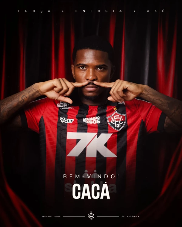 Cacá, novo zagueiro do Vitória por Divulgação/ECV