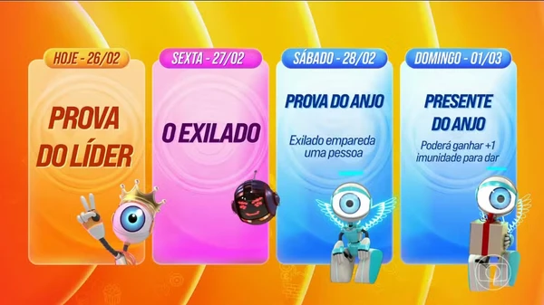 Dinâmica da semana no BBB 26 tem Paredão Falso por Divulgação 