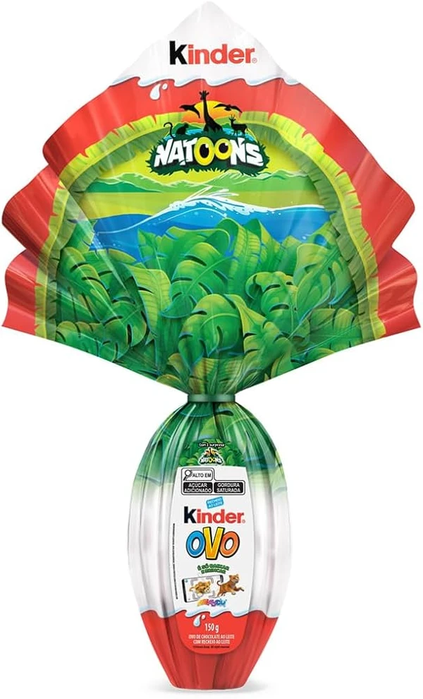 Kinder Maxi Natoons de 150g. Custava R$ 97,00 e agora custa R$ 104,99. Aumento de 8,24% por Reprodução 