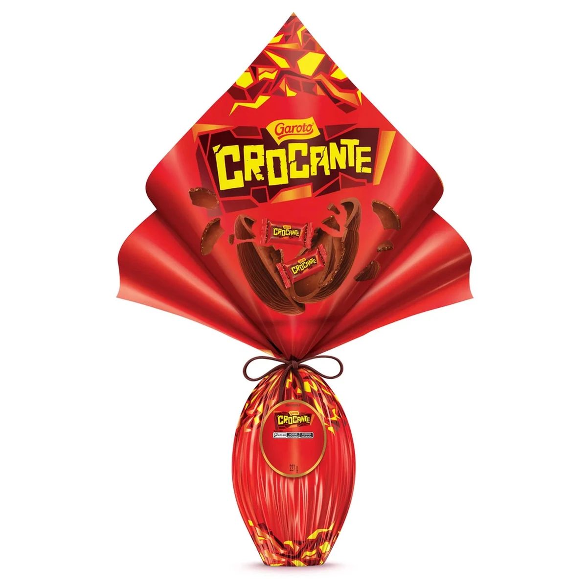 Garoto Crocante de 227g: era R$48,00 e agora custa R$ 59,99. Aumento de 24,98% por Reprodução 