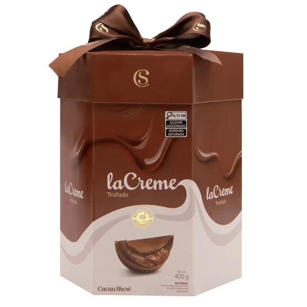 Ovo de Páscoa Recheado LaCreme ao Leite, de 400g. Era R$ 119,99 e agora custa 129,99. Aumento de  8,33% por Reprodução 