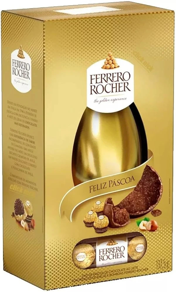 Ferrero Rocher Caixa 137,5g.  Era R$ 60 para R$ 69,99. Aumento de 16,65% por Reprodução 