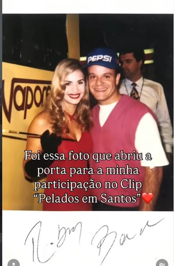 Nereide Nogueira e Rubinho Barrichello por Reprodução