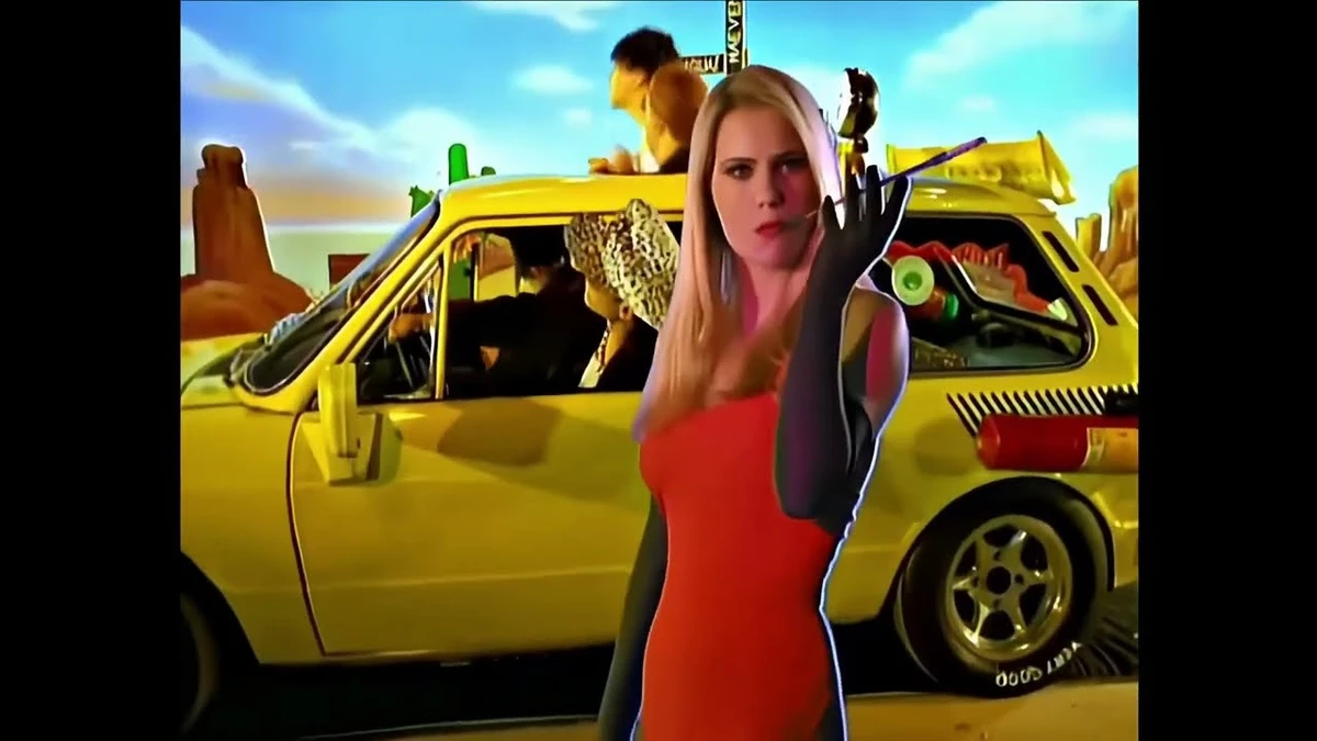 Nereide Nogueira no clipe dos Mamonas Assassinas por Reprodução