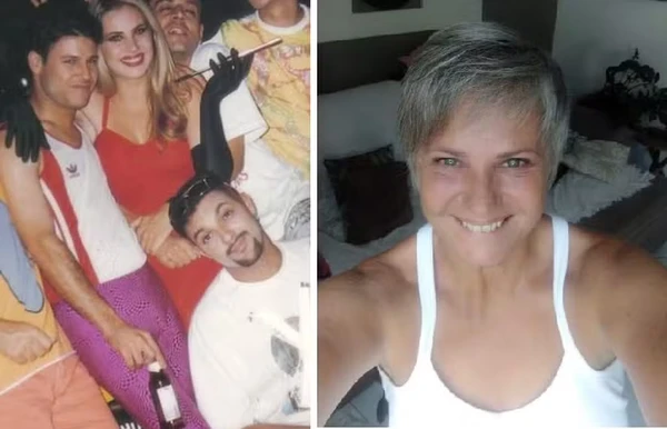 Nereide Nogueira nos bastidores da gravação do clipe dos Mamonas Assassinas e atualmente por Reprodução