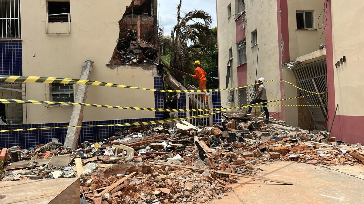 Codesal faz vistoria em prédios afetados por explosão no Stiep por Bruno Wendel/CORREIO