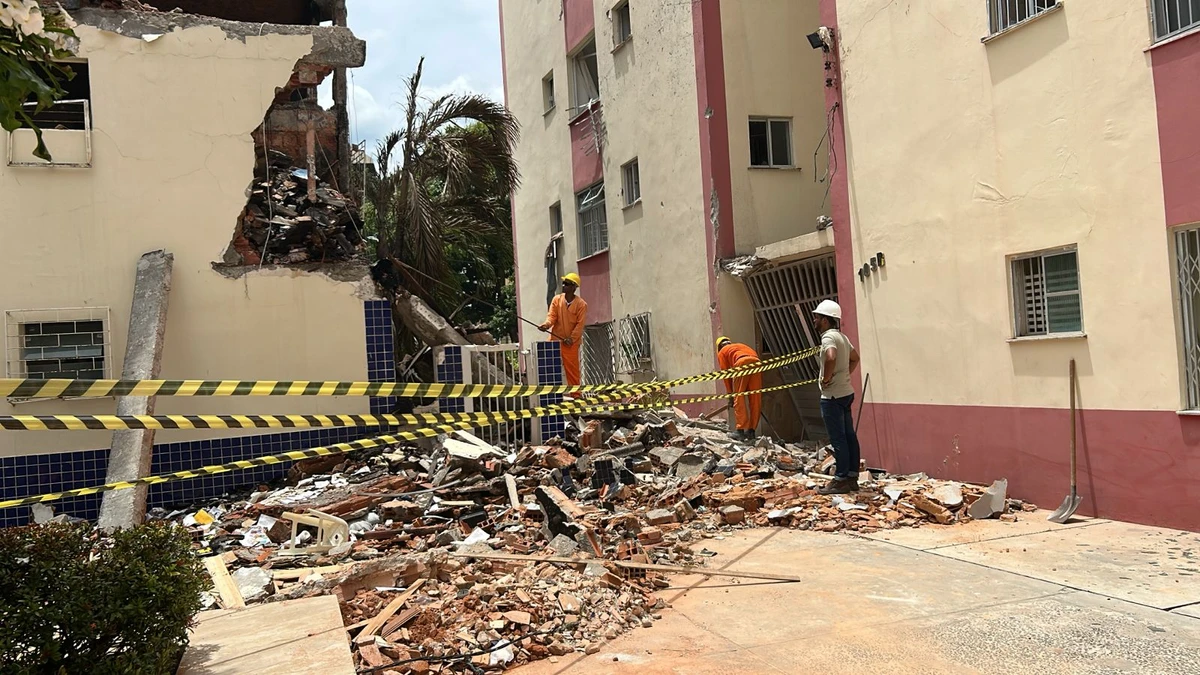 Codesal faz vistoria em prédios afetados por explosão no Stiep por Bruno Wendel/CORREIO