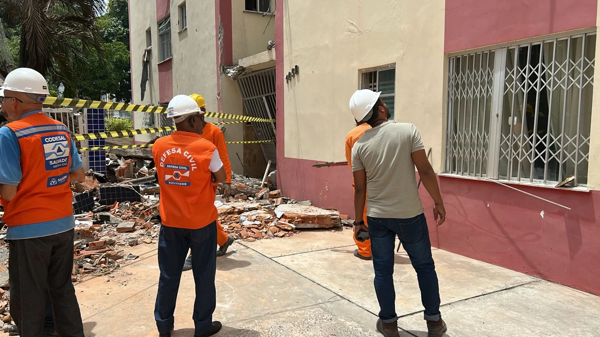 Codesal faz vistoria em prédios afetados por explosão no Stiep por Bruno Wendel/CORREIO