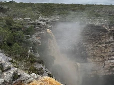 Imagem - Após as chuvas, cachoeira em Morro do Chapéu ganha novo cenário e impressiona; veja imagens