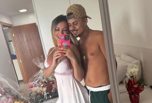 Andressa Urach e o marido, Flávio Giglioli por Reprodução/Redes Sociais 