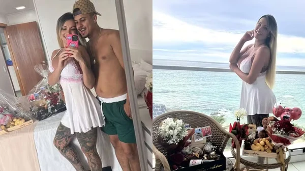 Andressa Urach e o marido, Flávio Giglioli por Reprodução/Redes Sociais 