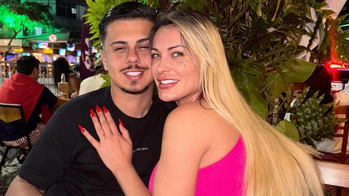 Andressa Urach e o marido, Flávio Giglioli por Reprodução/Redes Sociais 