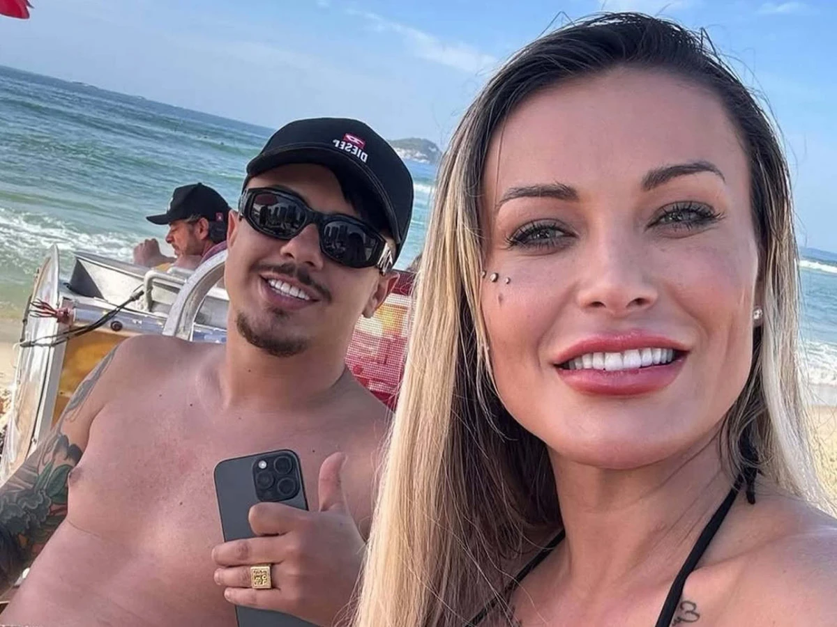 Andressa Urach e o marido, Flávio Giglioli por Reprodução/Redes Sociais 