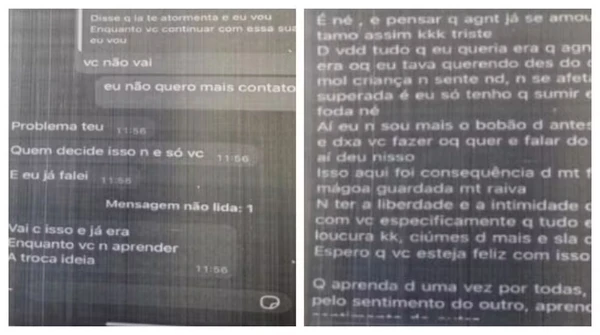Antes de matar a ex em shopping, jovem fez ameaças e mandou nudes dela para joalheria por Reprodução
