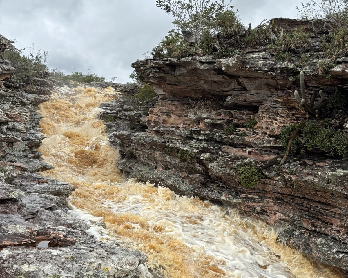 Chuvas têm transformado a paisagem no Monumento Natural (Mona) da Cachoeira do Ferro Doido, em Morro do Chapéu por Inema/Divulgação 