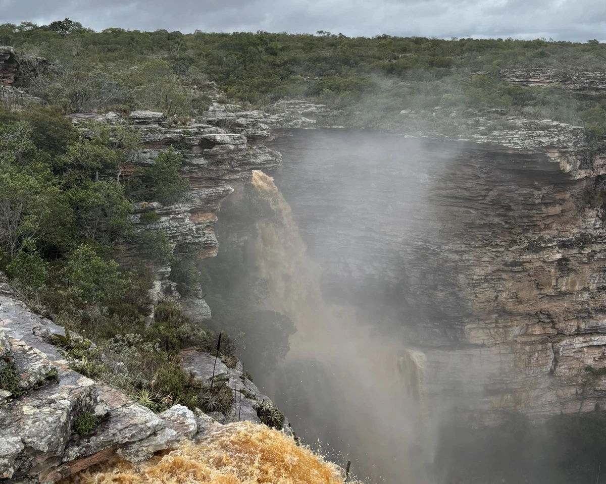 Chuvas têm transformado a paisagem no Monumento Natural (Mona) da Cachoeira do Ferro Doido, em Morro do Chapéu