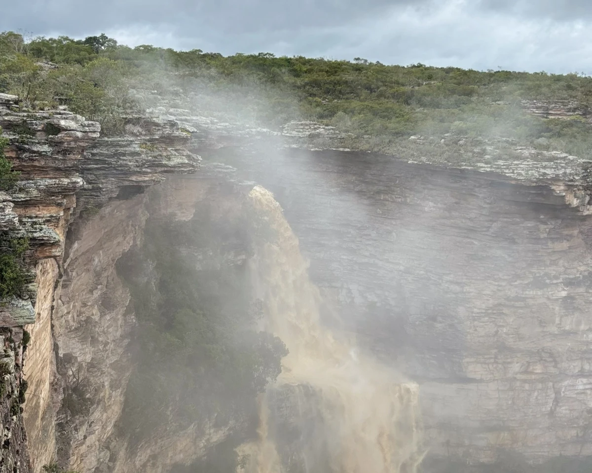 Chuvas têm transformado a paisagem no Monumento Natural (Mona) da Cachoeira do Ferro Doido, em Morro do Chapéu por Inema/Divulgação 