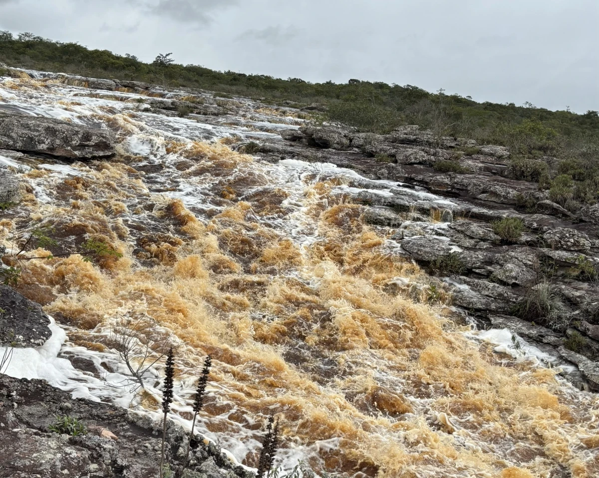 Chuvas têm transformado a paisagem no Monumento Natural (Mona) da Cachoeira do Ferro Doido, em Morro do Chapéu por Inema/Divulgação 