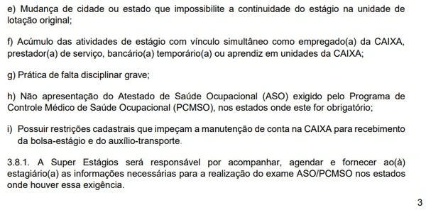 Detalhes do processo seletivo da Caixa - Estágio por Reprodução 