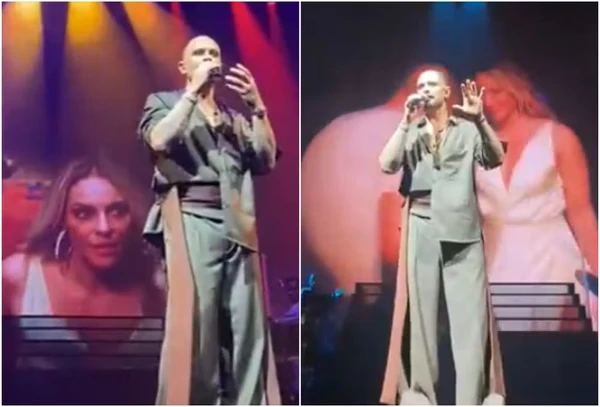 Diogo Nogueira se declara para Paolla Oliveira durante show por Reprodução/X