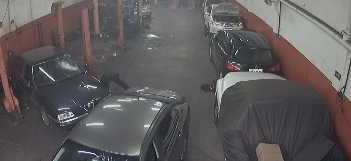 Lucas destruiu carros em oficina após briga por Reprodução
