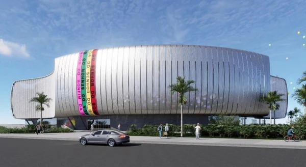 Projeção de como vai ficar a nova Arena Multiuso por Divulgação