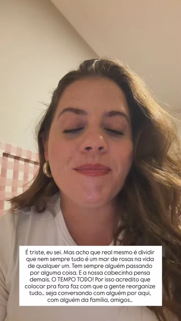 Tati Machado chora em desabafo sobre perda do filho por Reprodução/Instagram