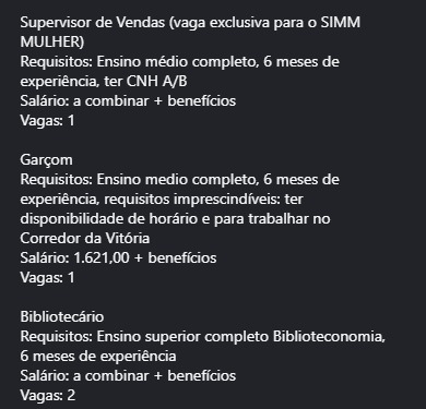 Veja vagas disponíveis por Reprodução